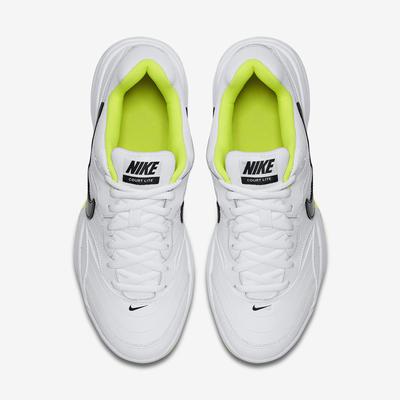 Nike Mens Court Lite Tennis Shoes - White/Volt - main image