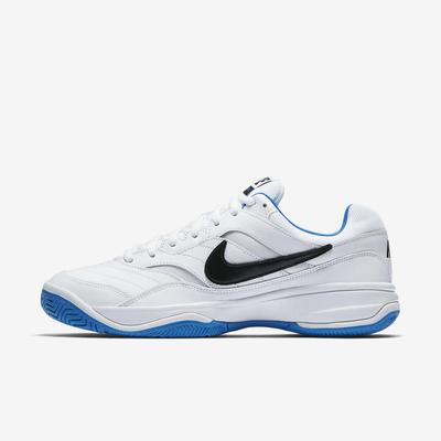 Nike Mens Court Lite Tennis Shoes - White/Photo Blue - main image