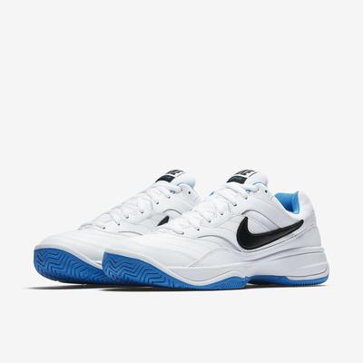 Nike Mens Court Lite Tennis Shoes - White/Photo Blue - main image