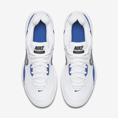 Nike Mens Court Lite Tennis Shoes - Black/White