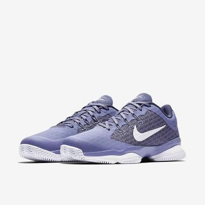 Nike Womens Air Zoom Ultra Tennis Shoes - Purple Slate/Blue Recall/White