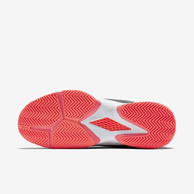 Nike Womens Air Zoom Ultra Clay Court Tennis Shoes - Black/White/Lava Glow - main image