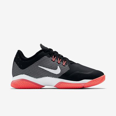 Nike Womens Air Zoom Ultra Clay Court Tennis Shoes - Black/White/Lava ...