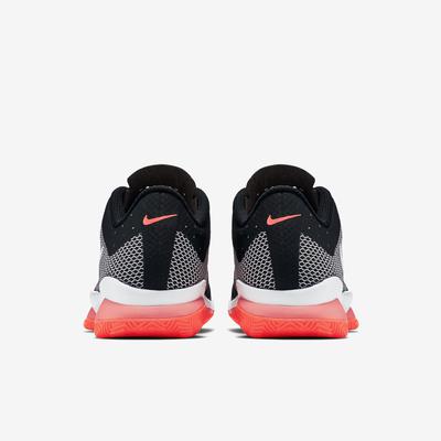 Nike Womens Air Zoom Ultra Clay Court Tennis Shoes - Black/White/Lava Glow - main image