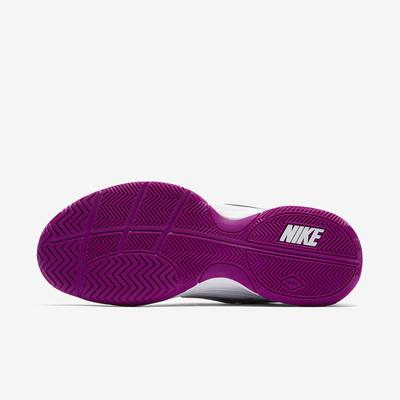 Nike Womens Court Lite Tennis Shoes - White/Vivid Purple - main image