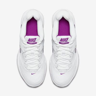 Nike Womens Court Lite Tennis Shoes - White/Vivid Purple - main image