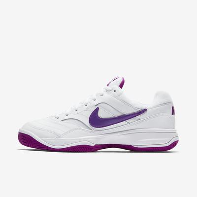 Nike Womens Court Lite Tennis Shoes - White/Vivid Purple - main image