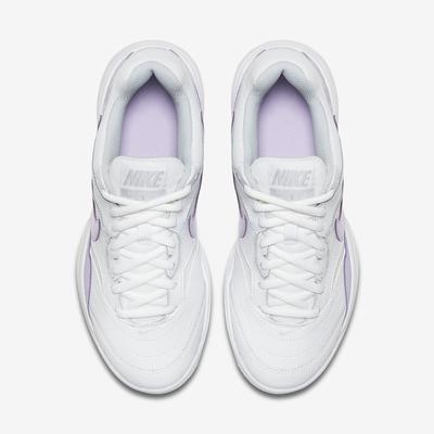 Nike Womens Court Lite Tennis Shoes - White/Violet - main image