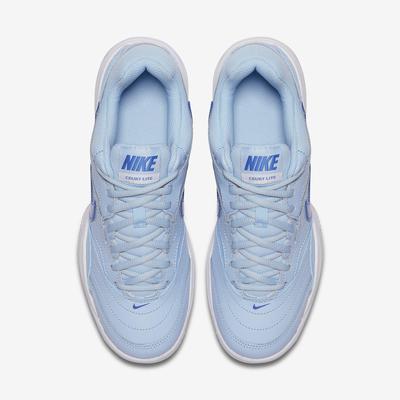 Nike Womens Court Lite Tennis Shoes - Ice Blue/White - main image