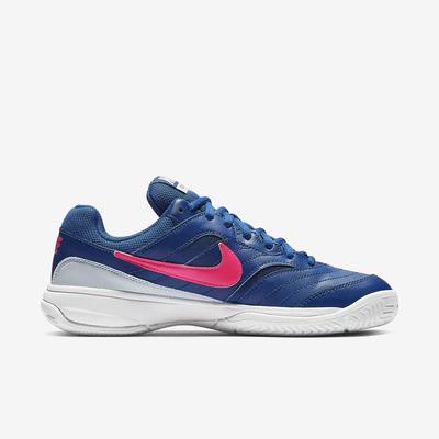 Nike Womens Lite Tennis Shoes - Blue/Shocking Pink - main image