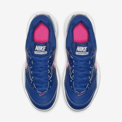 Nike Womens Lite Tennis Shoes - Blue/Shocking Pink - main image