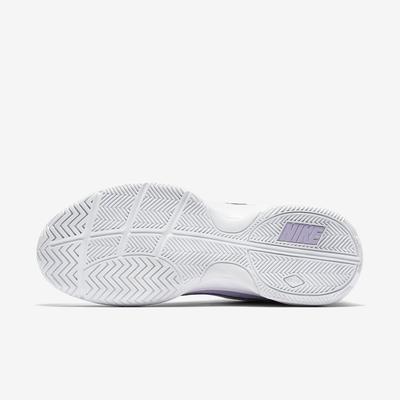 Nike Womens Court Lite Tennis Shoes - White/Violet - main image