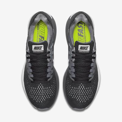 Nike Mens Air Zoom Structure 20 Running Shoes - Black/Grey - main image
