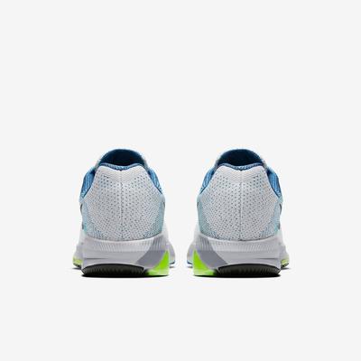 Nike Mens Air Zoom Structure 20 Running Shoes - White/Blue - main image