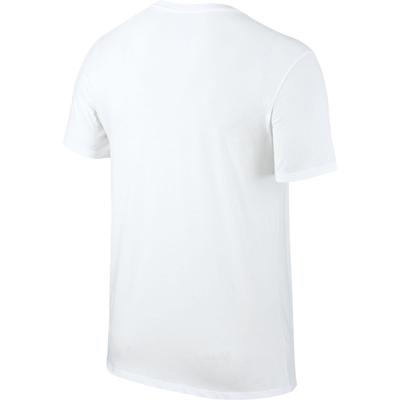 Nike Mens Rafa Crew Short Sleeve Tee - White/Orange - main image