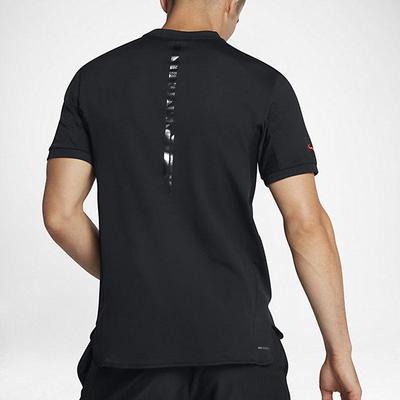 Nike Mens AeroReact Rafa Challenger Top - Black/Hot Punch - main image