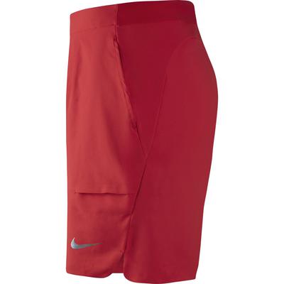 Nike Mens Court Flex RF 9 Inch Tennis Shorts - Action Red