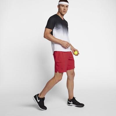 Nike Mens Court Flex RF 9 Inch Tennis Shorts - Action Red - main image