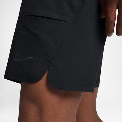 Nike Mens Court Flex RF 9 Inch Tennis Shorts - Black