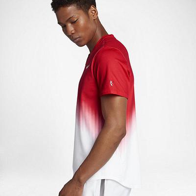 Nike Mens Roger Federer Top - White/Action Red - main image