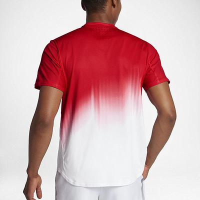 Nike Mens Roger Federer Top - White/Action Red - main image