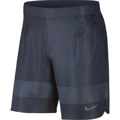 Nike Mens Court Tennis Shorts - Thunder Blue/Dark Grey - main image