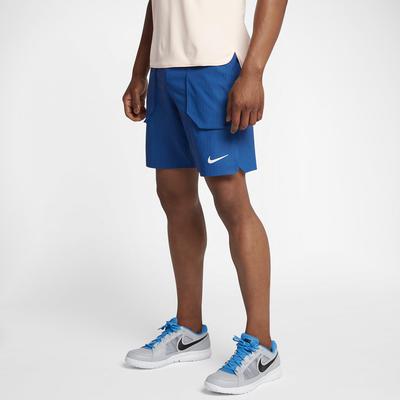 Nike Mens Flex 9 Inch Tennis Shorts - Blue Jay
