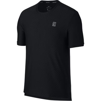 Nike Mens NikeCourt Tennis Top - Black/White - main image