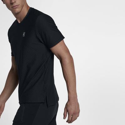 Nike Mens NikeCourt Tennis Top - Black/White - main image