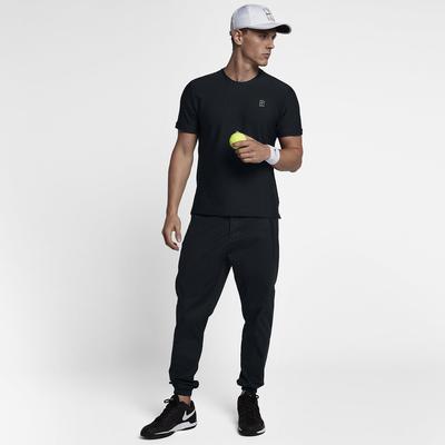 Nike Mens NikeCourt Tennis Top - Black/White - main image
