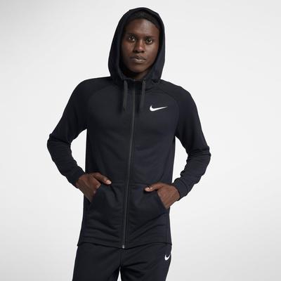 Nike Mens Dry Training Hoodie - Black/White