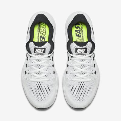 Nike Mens Air Zoom Vomero 12 Running Shoes - White/Black - main image