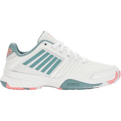 K-Swiss Kids Court Express Omni Tennis Shoes - White/Nile Blue - main image