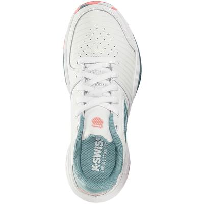 K-Swiss Kids Court Express Omni Tennis Shoes - White/Nile Blue - main image