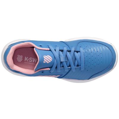 K-Swiss Kids Court Express Omni Tennis Shoes - Light Blue/Pink - main image