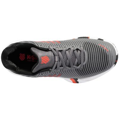 K-Swiss Kids Hypercourt Express 2 HB Tennis Shoes - Grey/Orange - main image