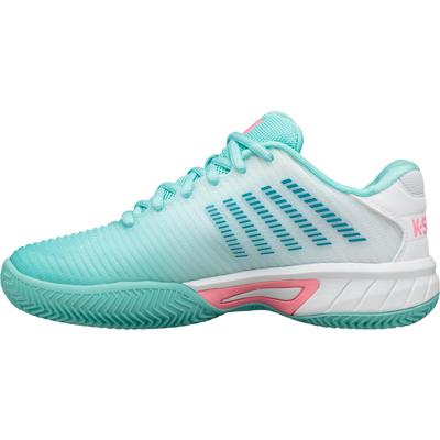 K-Swiss Kids Hypercourt Express 2 HB Tennis Shoes - Aruba Blue/Pink - main image