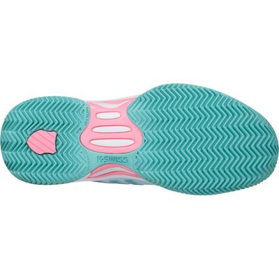 K-Swiss Kids Hypercourt Express 2 HB Tennis Shoes - Aruba Blue/Pink - main image