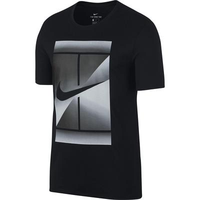 Nike Mens Court Dry Tennis Tee - Black/White - main image
