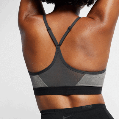 Nike Womens Indy Sports Bra - Grey - main image