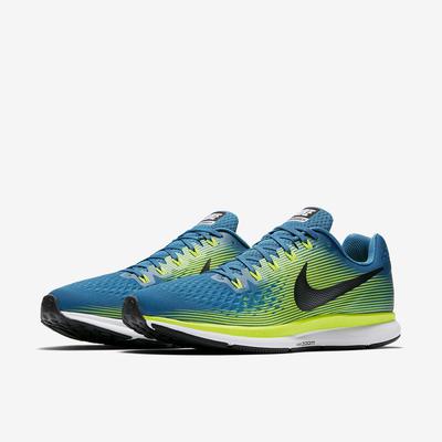 Nike Mens Air Zoom Pegasus 34 Running Shoes - Industrail Blue/Black - main image