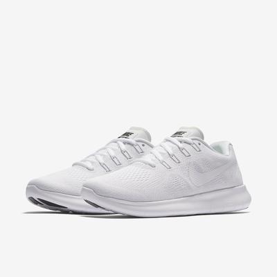 Nike Womens Free RN 2017 Running Shoes - White - Tennisnuts.com