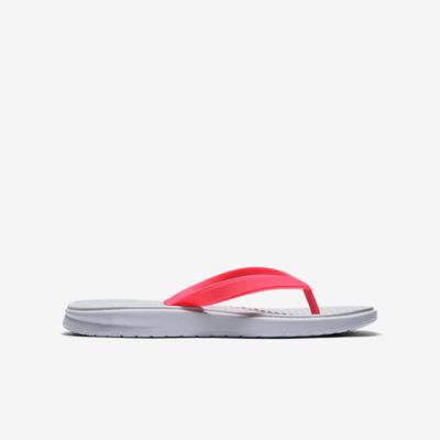 Nike Girls Solay Thong (Flip Flops) - Wolf Grey/Racer Pink - main image