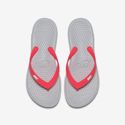Nike Girls Solay Thong (Flip Flops) - Wolf Grey/Racer Pink - main image