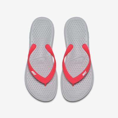 Nike Girls Solay Thong (Flip Flops) - Wolf Grey/Racer Pink - main image