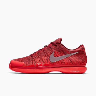 Nike Mens Zoom Vapor 9.5 RF Flyknit Tennis Shoes - Red - Tennisnuts.com