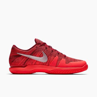 Nike Mens Zoom Vapor 9.5 RF Flyknit Tennis Shoes - Red - main image