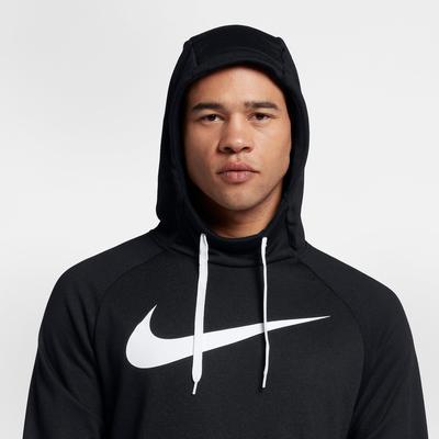 Nike Mens Dry Training Hoodie - Black/White - main image