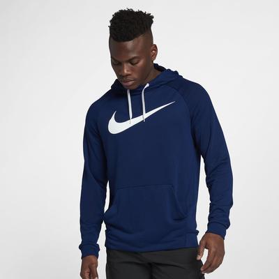 Nike Mens Dry Training Hoodie - Blue Void/Black