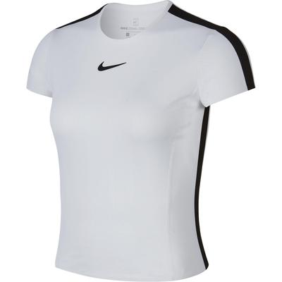 Nike Womens Zonal Cooling Tennis Top - White/Black - main image